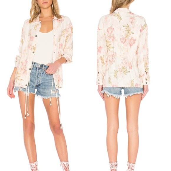 LPA x Revolve Jacket 525 in Cream Floral Size XS - Picture 8 of 8